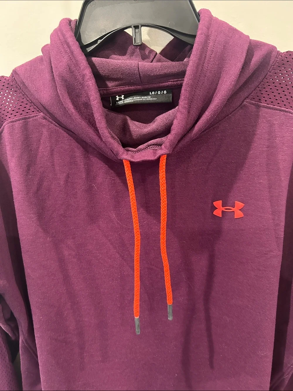 Under Armour Women's Plum Cowl Neck Pullover with Orange Accents
